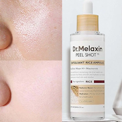 Dr. Melaxin Rice Exfoliating Serum Facial Moisturizing Soften Serum Blackhead Removal Hydrating Pore Shrinking Korean Skin Care