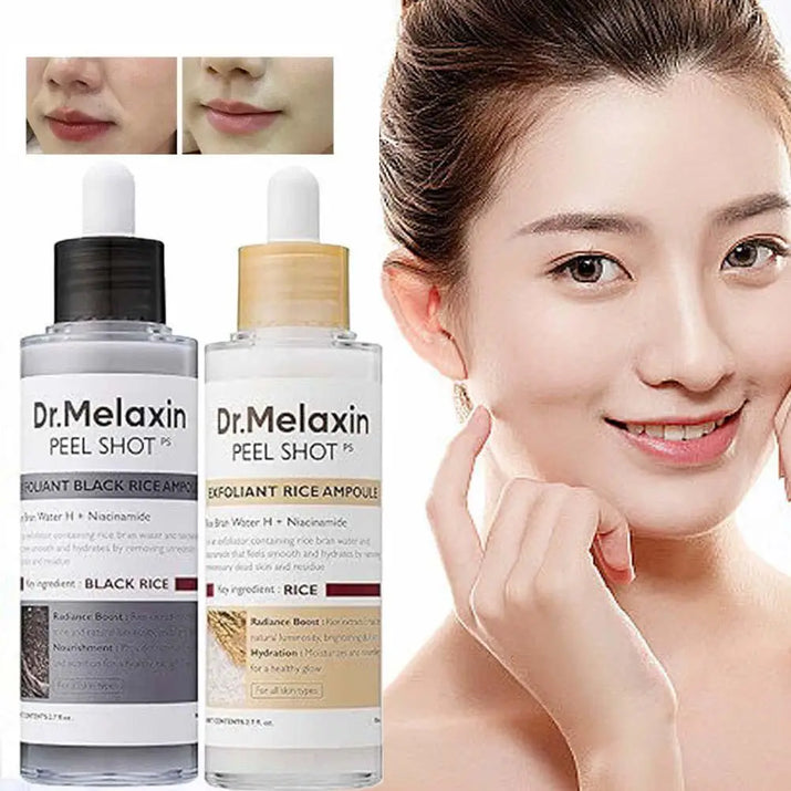 Dr. Melaxin Rice Exfoliating Serum Facial Moisturizing Soften Serum Blackhead Removal Hydrating Pore Shrinking Korean Skin Care