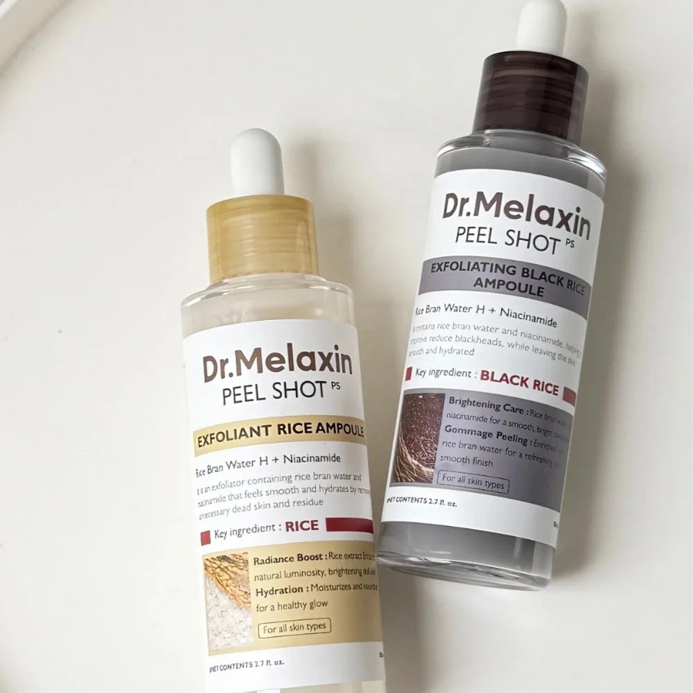 Dr Melaxin Rice Ampoule Gentle Exfoliant Exfoliating Essence Moisturizing Glow Korean Skincare All Skin Types Face Treatment